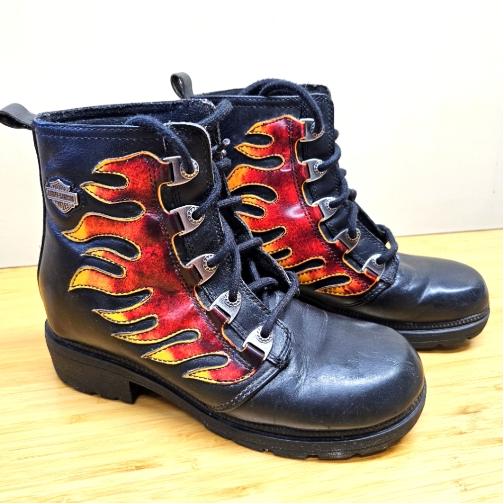 Harley Davidson Flame Boots